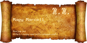 Magy Marcell névjegykártya